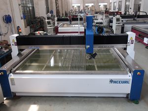 màquina de tall d’aigua per tallar vidre amb les certificacions CE TUV ISO9001 aplicades a la norma